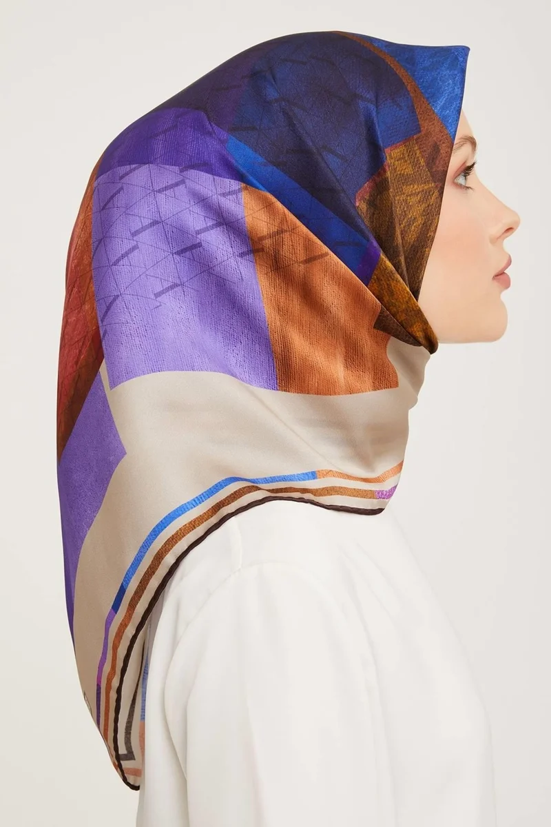 ARMINE Silk Scarf 9002D-51 - 2023 Winter Silk Twill