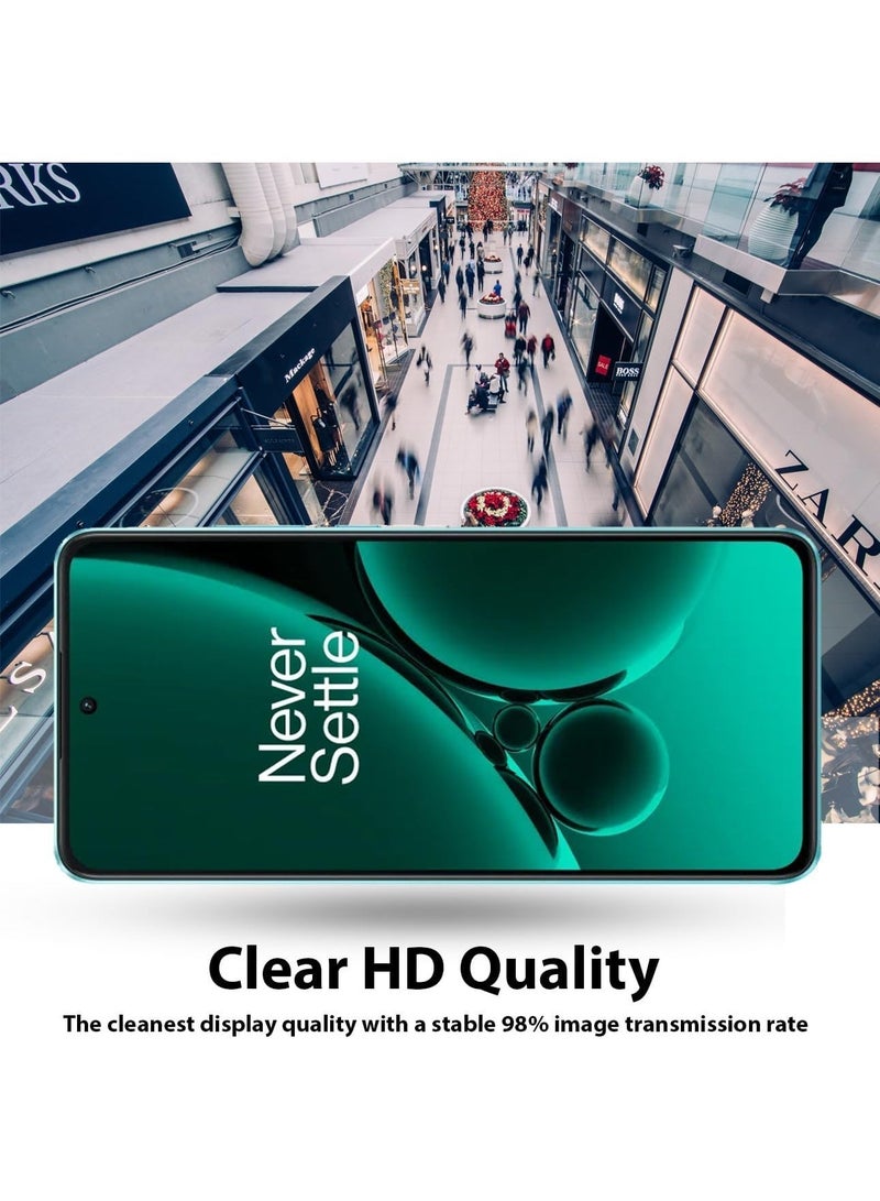 ميجوفاست واقي شاشة زجاجي مقوى لهاتف OnePlus NORD CE2، تغطية كاملة من الحافة إلى الحافة بإطار أسود - صلابة 9H، وضوح عالي الدقة، مقاوم للخدش، خالٍ من الفقاعات - Image 5