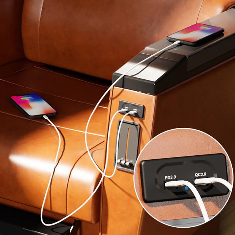 12 Volt USB Socket with Cap, Dual Port Quick USB Charge Adapters (PD&Type-C), for Cars Bus RV Boat ATV Truck (Panel Mount) - Image 5