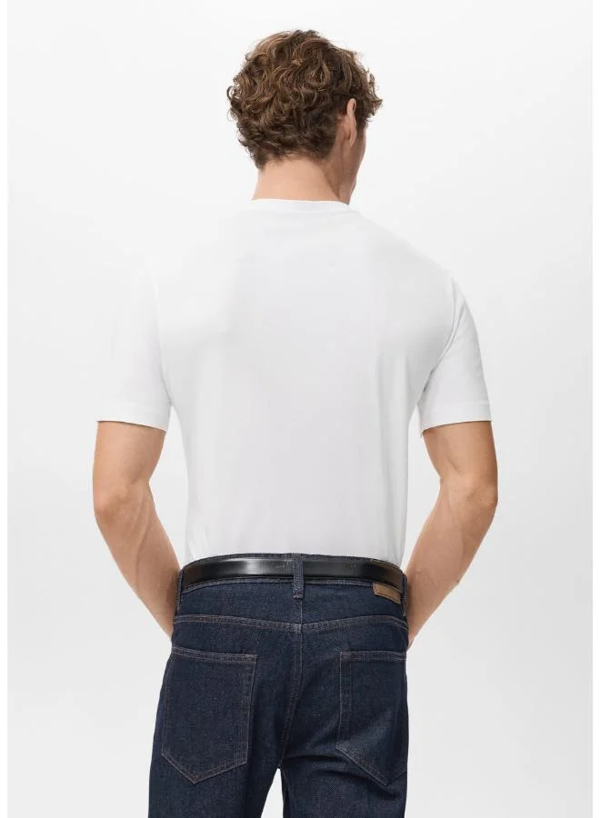 Mango Man  Pack of 2 stretch cotton t-shirts for Men | Best Price UAE