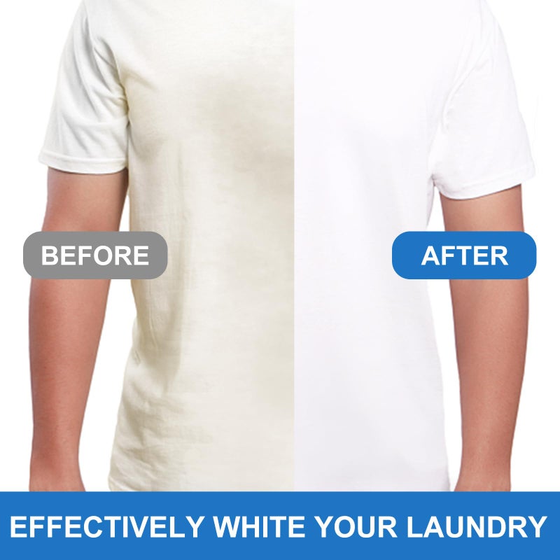 Binbata Eco Laundry Whitener Sheets 78 Count - Binbata Unscented High Concentrated Laundry Bleach, Effectively Remove Yellowing & Greying, Safe for Sensitive Skin, Available in all Washing Machines - Image 2