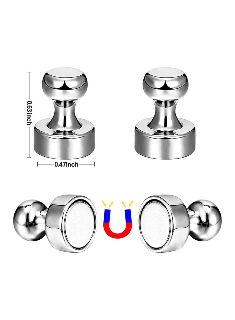 Zikra 18pcs Metal Magnetic Pushpin Magnetic Pushpin Fridge Magnets - Image 3