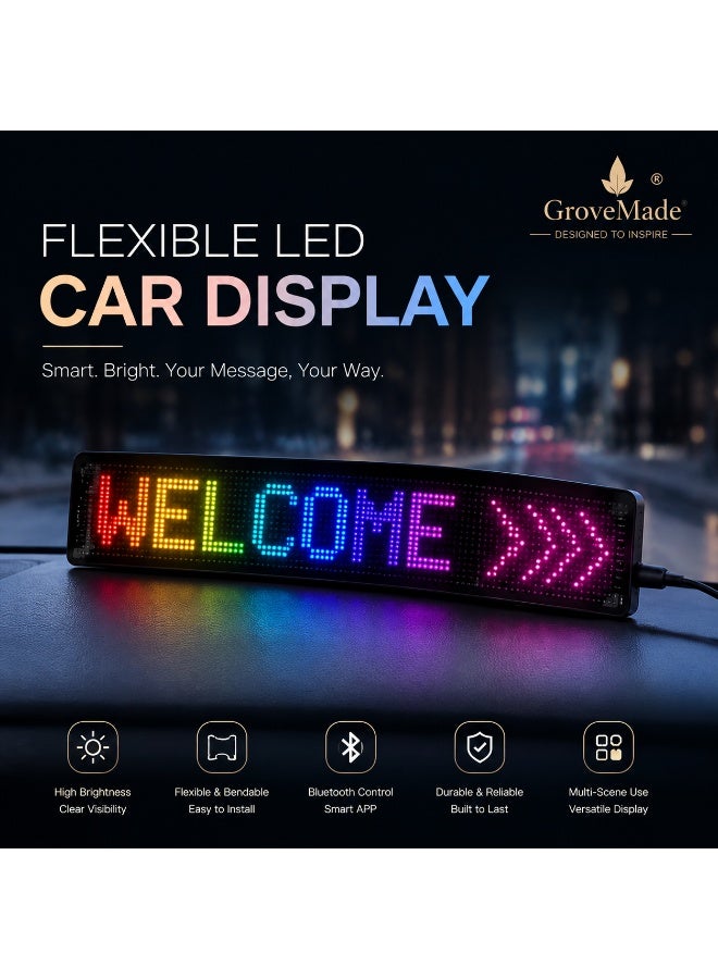 جروفميد شاشة LED مرنة وناعمة بتصميم عصري مع تحكم عن بُعد عبر تطبيق بلوتوث - Image 1