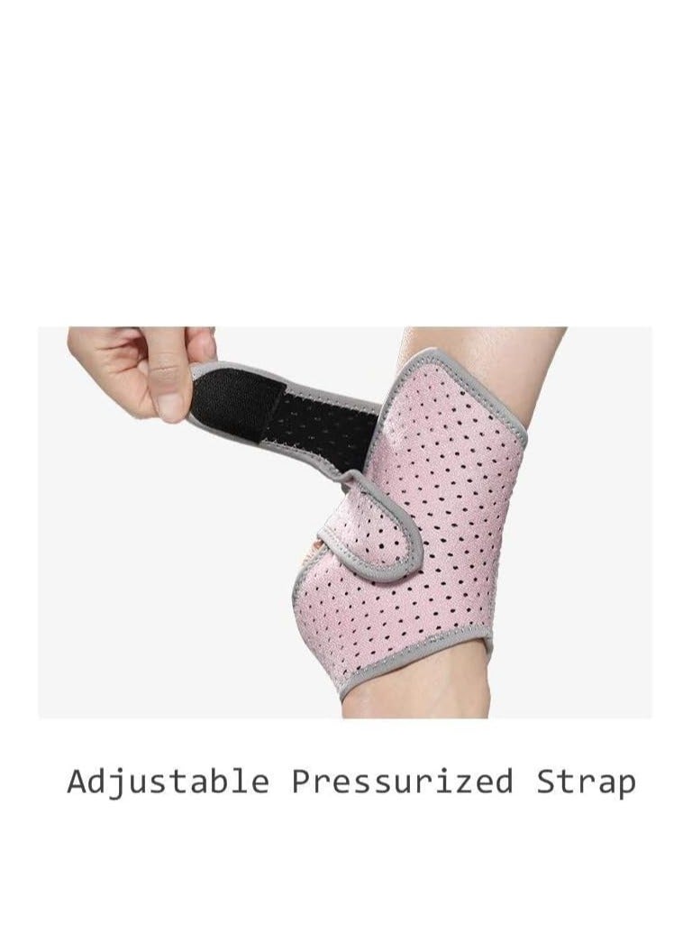 SYOSI Sport Ankle Strap Pressurized Ankle Support Gym Basketball Volleyball Badminton Dancing Ankle Brace Protector with Belt for Ankle Sprain Fixed Ankle Protection 1 Pair - Image 4