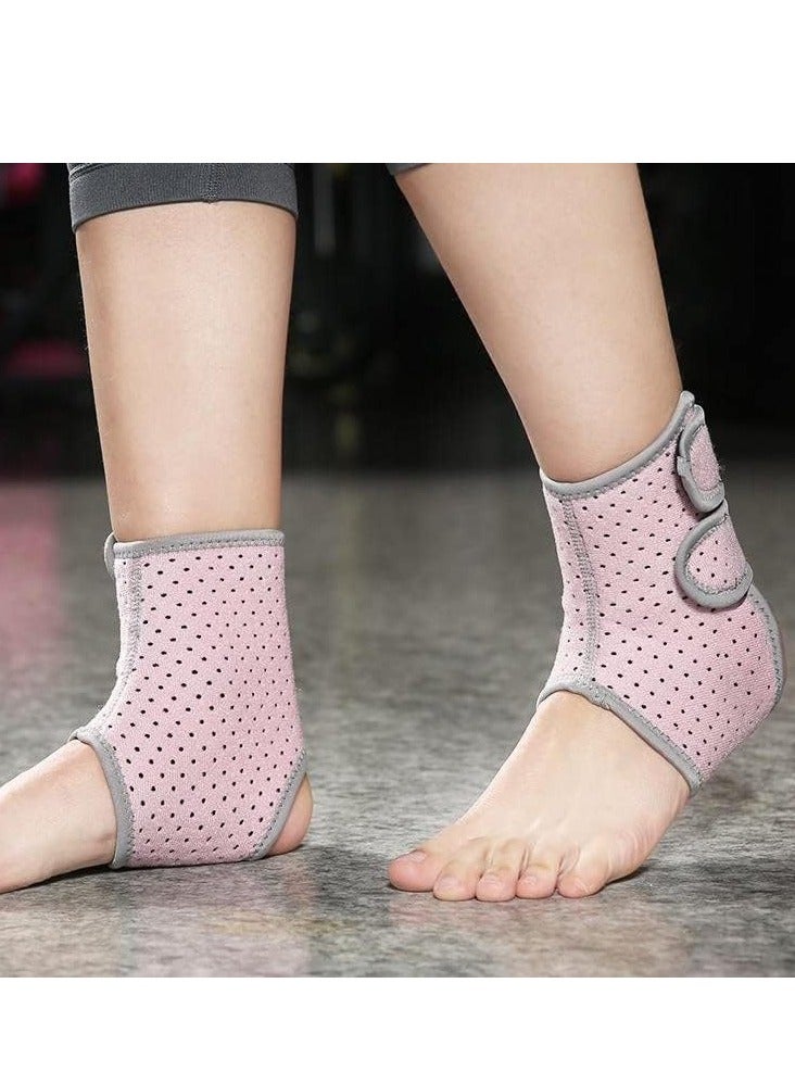 SYOSI Sport Ankle Strap Pressurized Ankle Support Gym Basketball Volleyball Badminton Dancing Ankle Brace Protector with Belt for Ankle Sprain Fixed Ankle Protection 1 Pair - Image 1