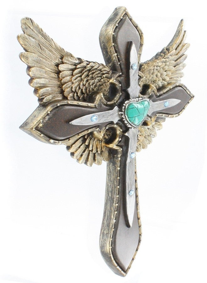 إل إل هوم LL Home 12498 Blue Heart Layered Cross Wings - Image 2