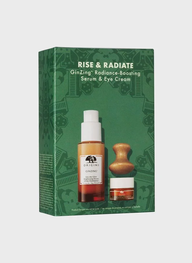 Origins Rise & Radiate Ginzing Radiance-Boosting Serum & Eye Cream, Savings 32%