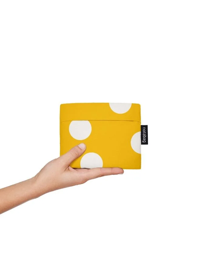 notabag Original Bag | Multi-functional Bag, Turns into BackPack, Spacious, Fashionable, Foldable into Pouch, Washable, Eco-Friendly, Holds up to 15kg, for Daily Use, Shopping Bag - Golden Dots