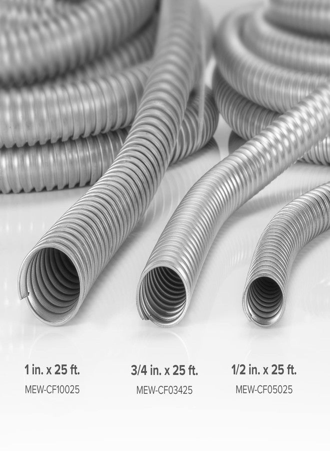Maxxima 1 in. x 25 ft. Galvanized Steel Flexible Conduit, Greenfield Electrical 25 Foot Roll - Image 5
