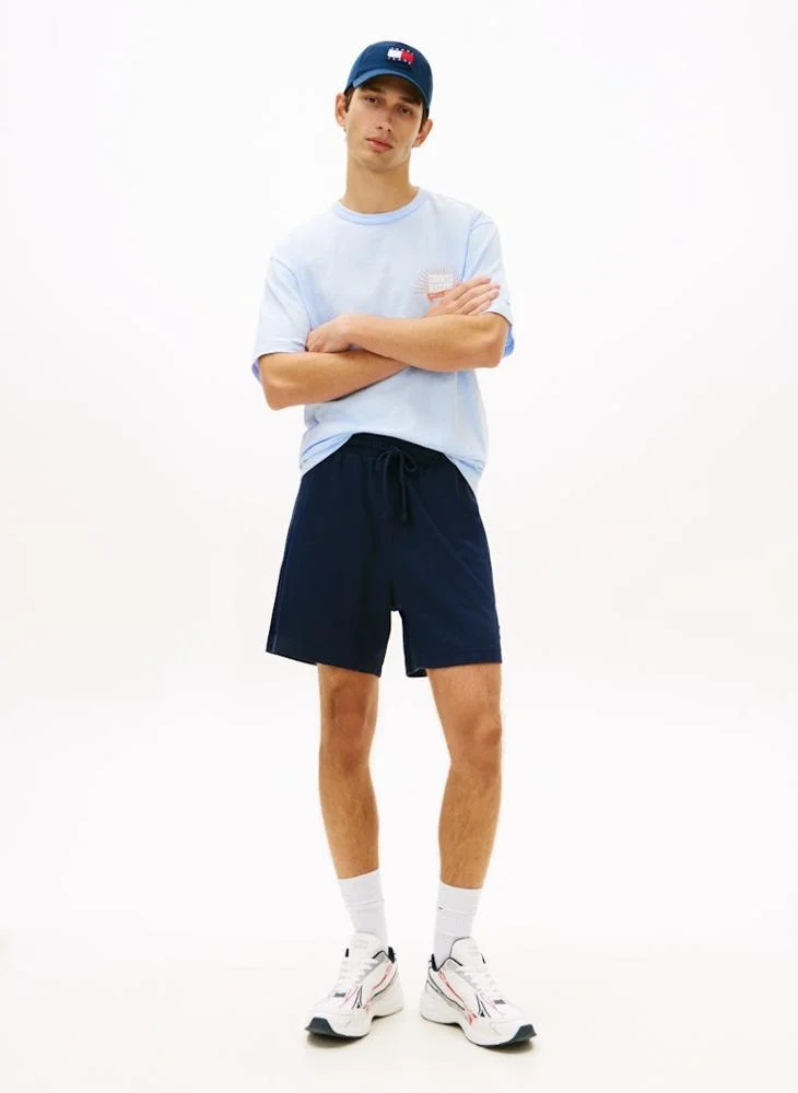 TOMMY JEANS  Logo Waffle Knit Sweat Shorts for Men | Best Price UAE