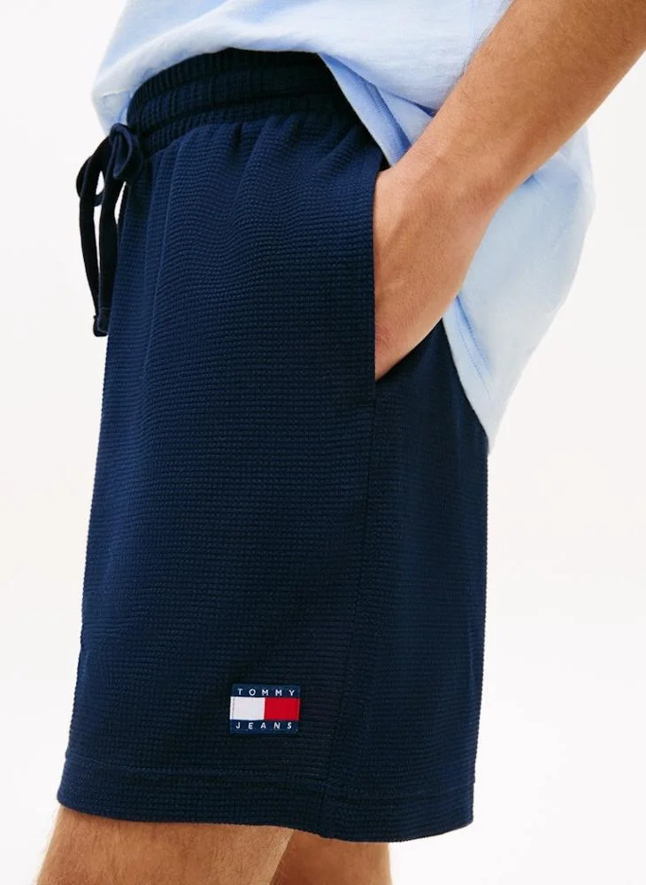 TOMMY JEANS  Logo Waffle Knit Sweat Shorts for Men | Best Price UAE