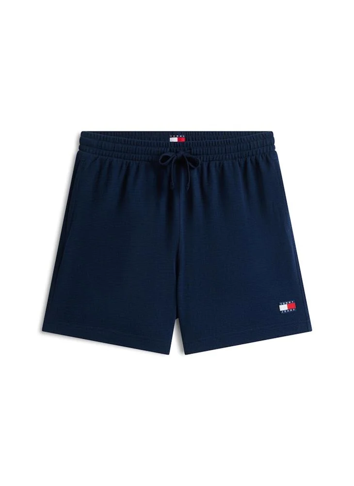 TOMMY JEANS  Logo Waffle Knit Sweat Shorts for Men | Best Price UAE