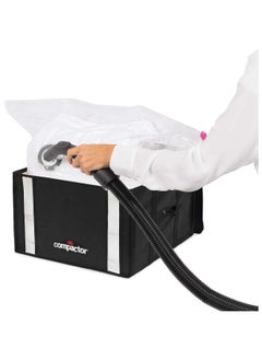 COMPACTOR Space Saving Semi Rigid Zipper Closure Vacuum Storage Box Black and Clear 125 L RAN8945  - Image 2