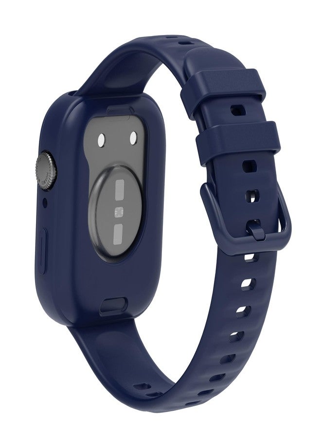 جراب Yrzper متوافق مع ساعة هواوي Watch Fit 3 مع سوار متين للرجال والنساء، مصنوع من السيليكون خفيف الوزن، مناسب للرياضة، يوفر حماية فائقة ضد السقوط، جراب مقاوم للصدمات لساعة هواوي Watch Fit 3 (أزرق) - Image 4