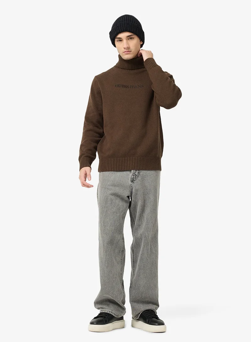 GUESS  Turtle Neck Long Sleeve Sweater for Men | Best Price UAE