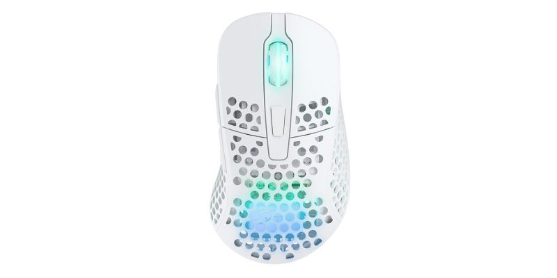 Xtrfy M4 Wireless, Wireless Ultra-Light Gaming Mouse, Optimised for E-Sports, 2.4 GHz, RF RGB Lighting, Adaptable Ergonomic Right-Handed Mouse, Rechargeable, White - Image 2