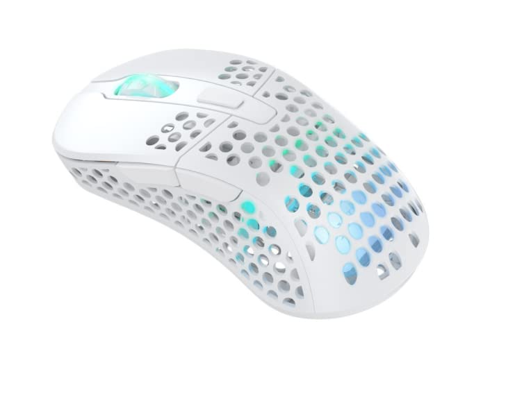 Xtrfy M4 Wireless, Wireless Ultra-Light Gaming Mouse, Optimised for E-Sports, 2.4 GHz, RF RGB Lighting, Adaptable Ergonomic Right-Handed Mouse, Rechargeable, White - Image 4