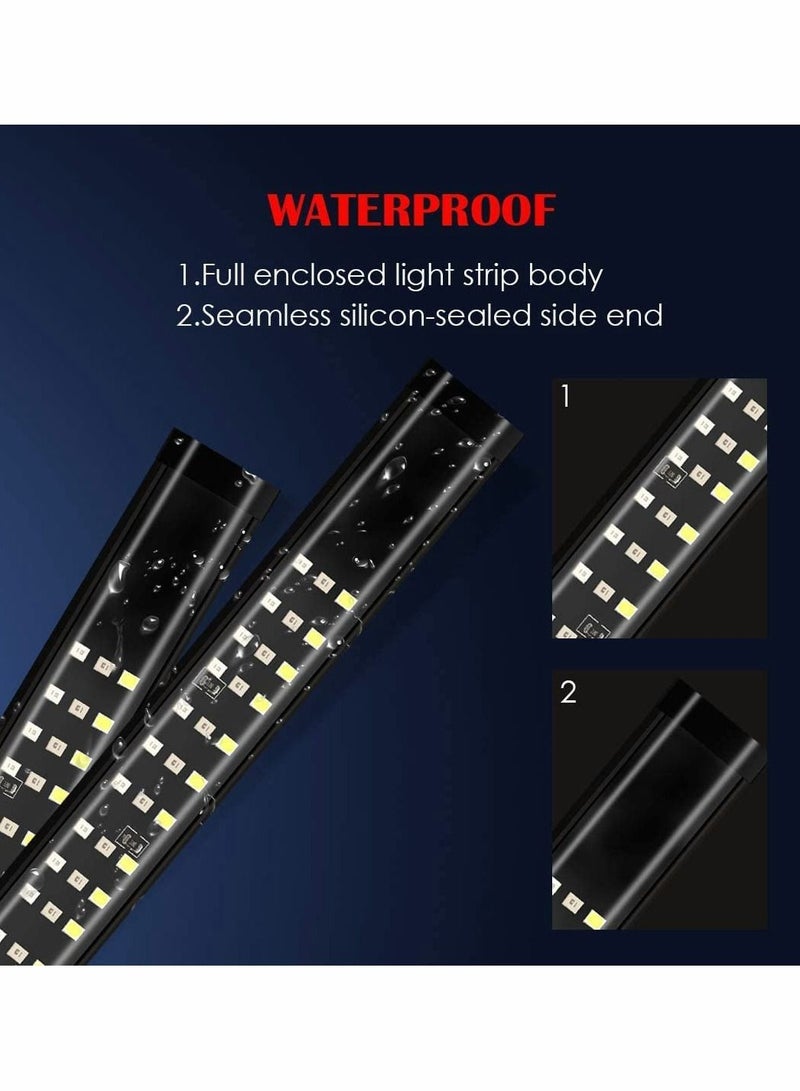 MUNTAQI Triple Row Tailgate Light Bar,60 Inch Waterproof LED Strip Light with 4-Way Flat Connector Wire for Trucks Full Function Running Light Brake Light Turn Signal Light Reverse Light 432 Pcs LED Chips - Image 2