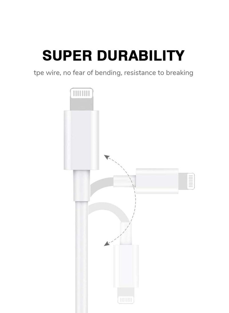 Tiko Cable USB C To Lightning 1m Fast Charging Cable USB C Power Delivery Charging Cable - White - Image 2