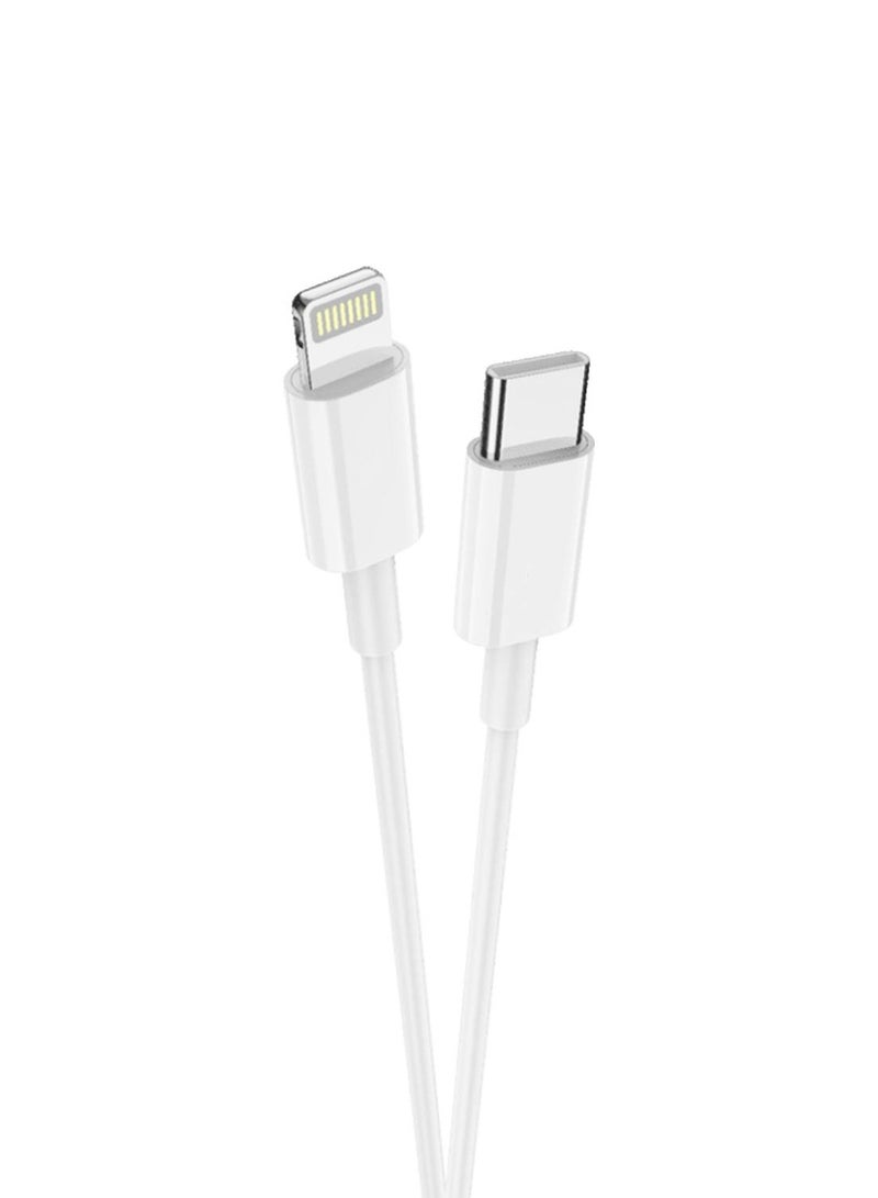 Tiko Cable USB C To Lightning 1m Fast Charging Cable USB C Power Delivery Charging Cable - White - Image 5