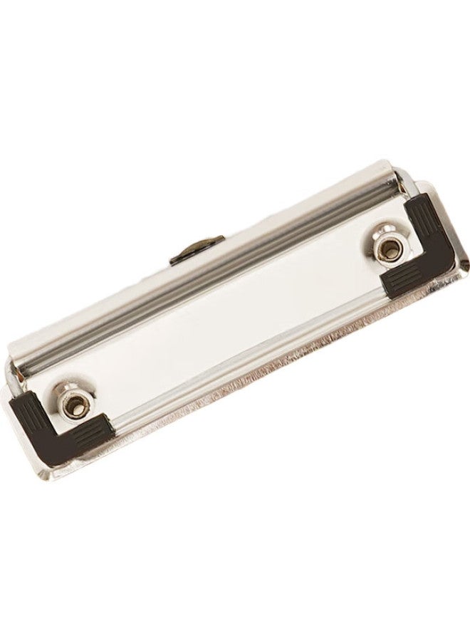 Simaa A4 Wood-Textured Writing Clipboard, Metal Strong Clip Writing Pad, Exam Paper Document Storage Folder, Brown - Image 2