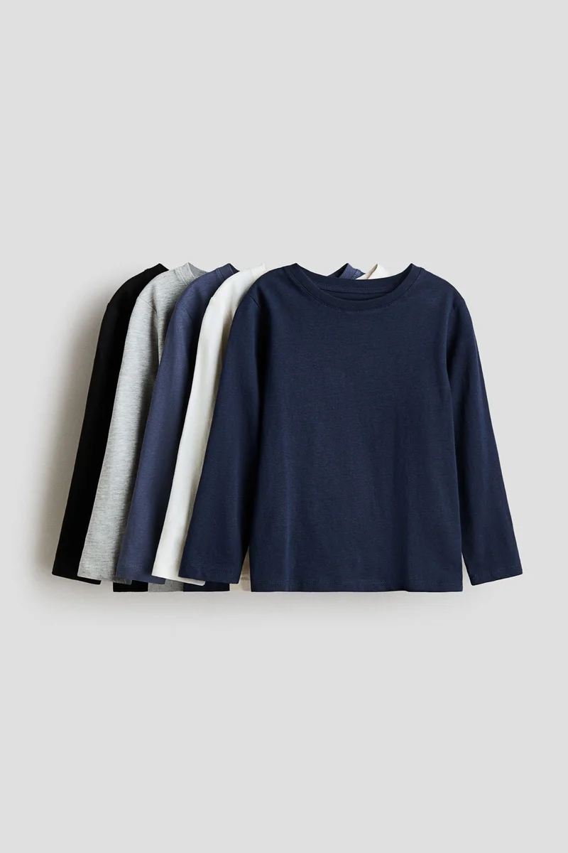 H&M 5-pack cotton jersey tops
