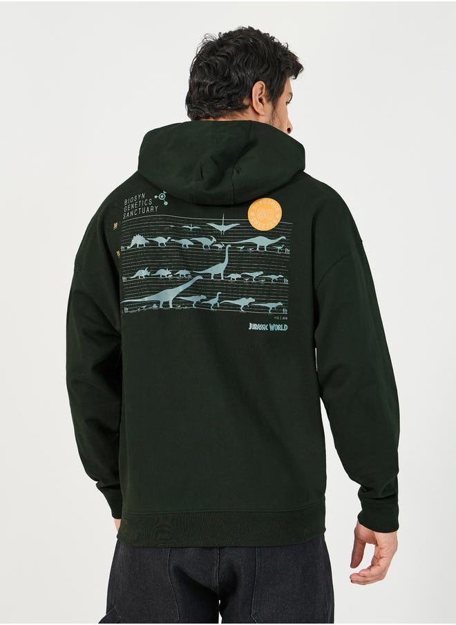 Styli - Jurassic Park Character Print Oversized Hoodie - Image 1