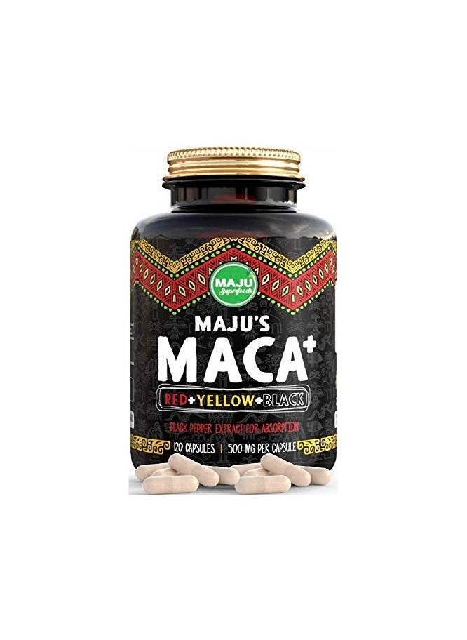 Maju Superfoods Maca Dietary Supplement for Men and Women 60000mg 