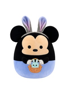 Squishmallows 8 inch Mickey in Blue Pants Bunny Ears , Officially Licensed Kellytoy Plush Toy, Colorful Soft Toy, Gift for Kids, Girls & Boys Washable Squishy Stuff Toy Multicolor All Age  - Image 1