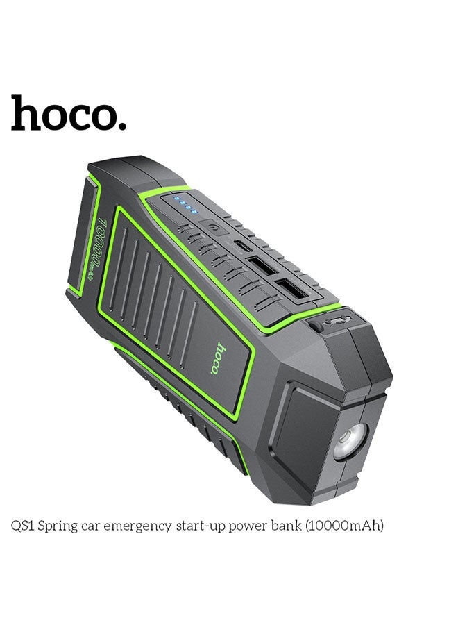 hoco. Power bank QS1 Spring jump starter 10000mAh(Black) - Image 5
