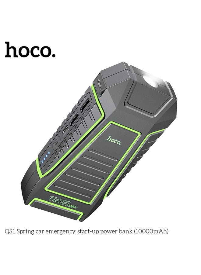 hoco. Power bank QS1 Spring jump starter 10000mAh(Black) - Image 3