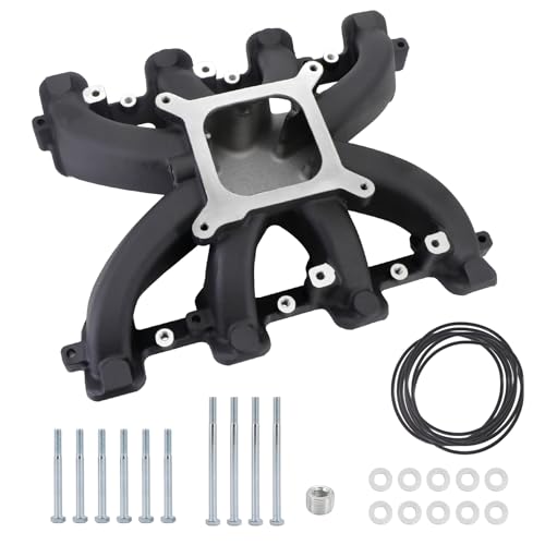 Dokili Single Plane Carb 300132 Intake Manifold Compatible with 9802 Cadillac CTS Compatible with 9802 Chevy Camaro Corvette 9707 for GM LS1 LS2 LS6 V8 Engine 57L 60L