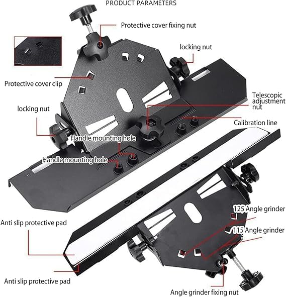ARUDIP ARUDIP 45 Degree Angle Cutting Frame Tile Chamfering Stand Holder Angle Grinder Stand for 45 Chamfer Cutting Chamfer Tile Cutter  - Image 5