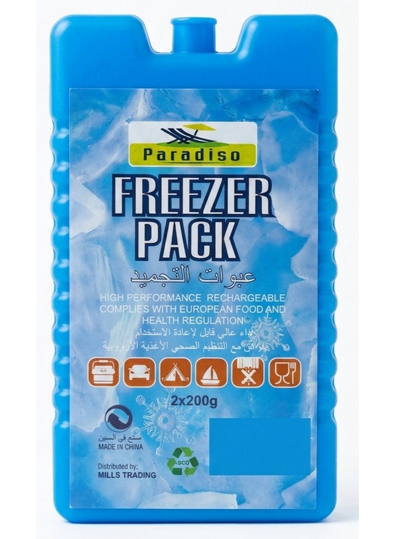 Paradiso Freezer Pack Blue 2 Pcs X 200G - Image 1