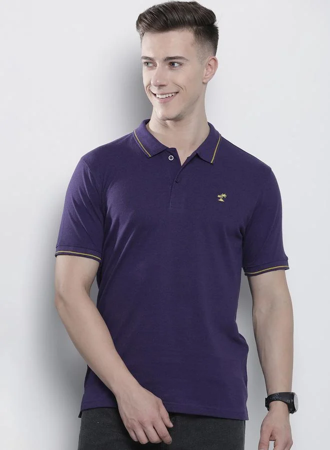 The Indian Garage Co Men Regular Fit Short Sleeve Polo