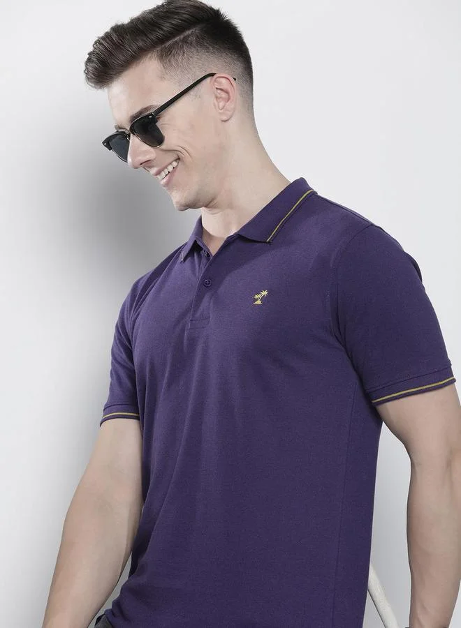 The Indian Garage Co Men Regular Fit Short Sleeve Polo