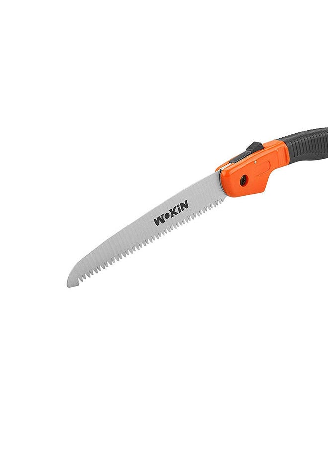 WOKIN Wokin Anti-slip Multipurpose Foldable Saw, Pruning Saw, Rubber Grip Handle Garden Folding Saw for Wood Work Gardening Pruning 310012 Orange Black 