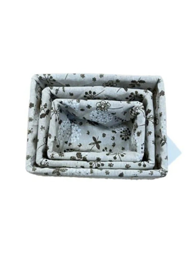 طقم سلال تخزين أنيق وعملي مكون من 3 قطع - Image 2