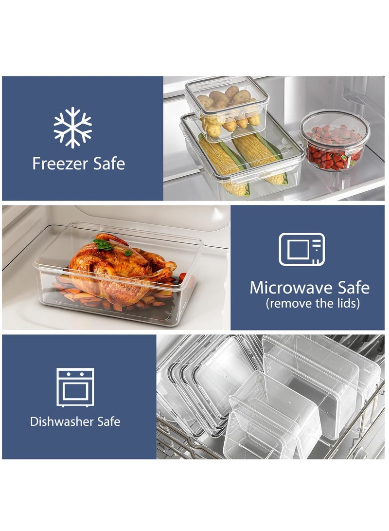Captaintech 24Pcs Meal Preparation Containers, Food Storage Containers with Lids, Lunch Containers for Kitchen Organization  - Image 3