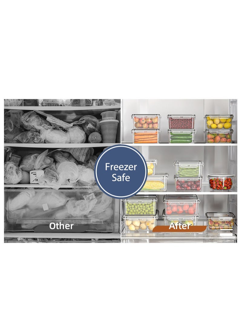 Captaintech 24Pcs Meal Preparation Containers, Food Storage Containers with Lids, Lunch Containers for Kitchen Organization  - Image 5