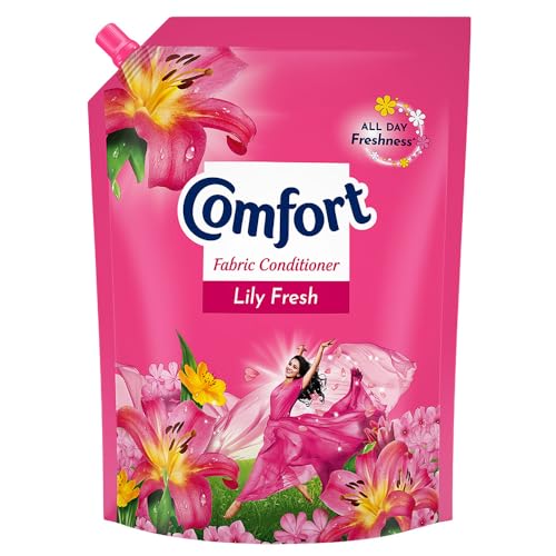 Comfort After Wash Fabric Conditioner refill pouch super saver pack Lily fresh variant for all day freshness and lasting fragrance 2 L