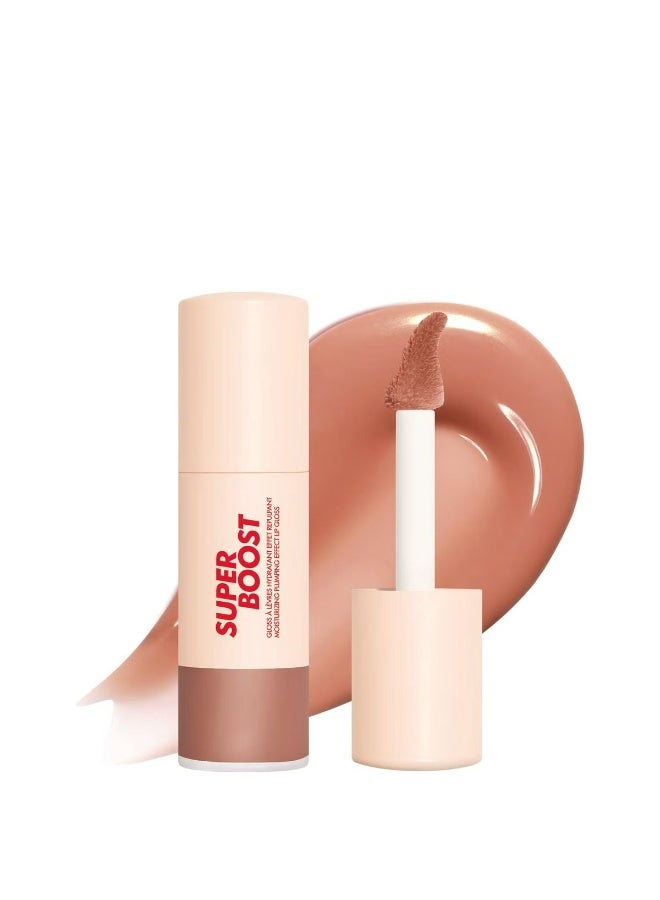 MAKE UP FOR EVER Super Boost Lip Gloss 06 Wherever Walnut Deluxe size 2.7 ml - Image 1