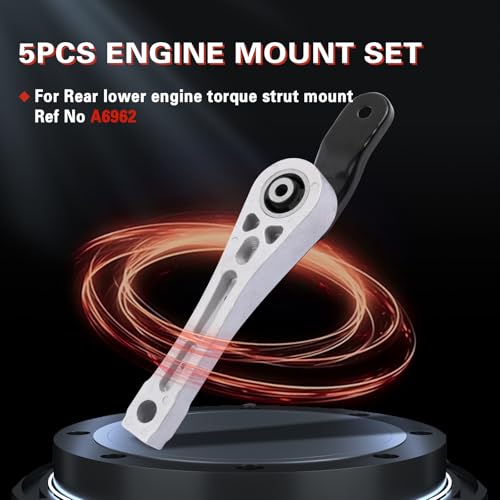 QRYIPPDM 5pc Engine Motor & Transmission Mount Kit for 2005-2010 Jetta 2.0L Beetle 2.5L 2006-2014 Golf 2.5L 2012-2014 Passat 2006-2009 Rabbit - Image 5