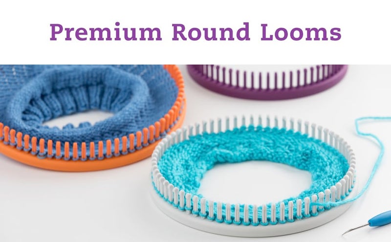 Authentic Knitting Board 'Premium' Round Knitting Looms Set, 3/8" Small Gauge KB Looms (3 Loom Set) - Image 3