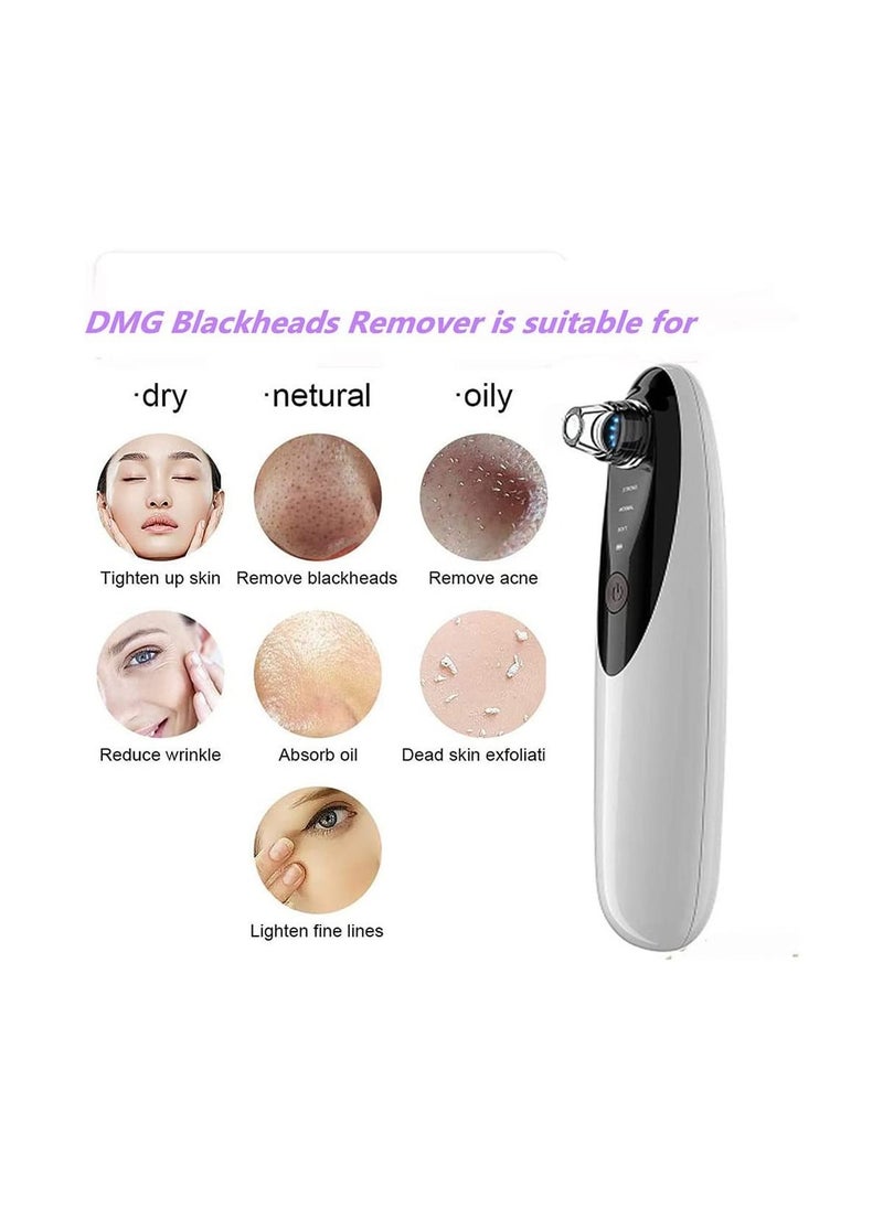 Generic - DMG Blackhead Remover Vacuum,Blackhead Remover with Camera(Wifi Real-Time Skin Screen) Upgraded Face Suction Pore Cleanser and 4 Replaceable Probes and a 4-piece set of Acne Blackhead Removal Tools - Image 1