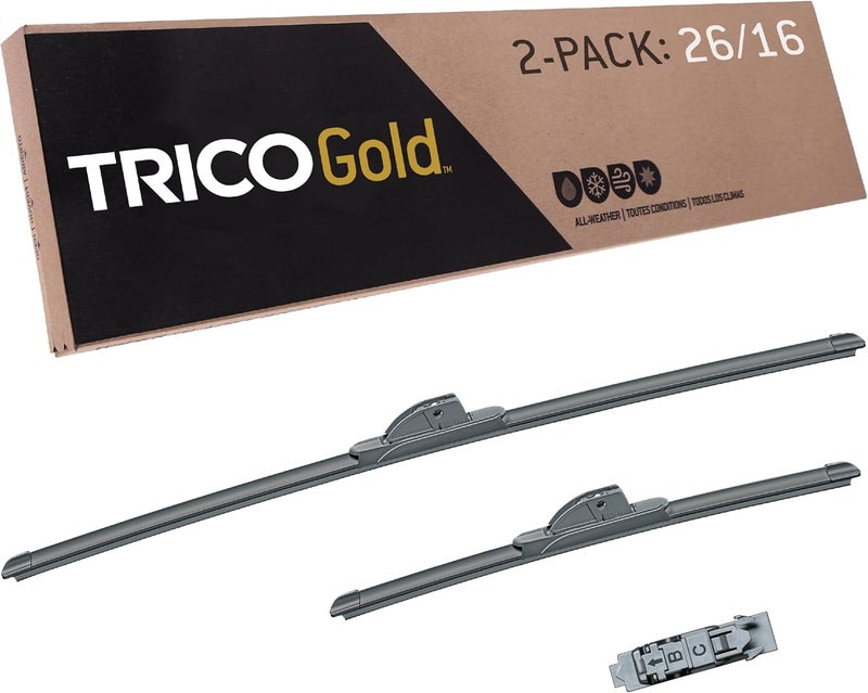 شفرات مساحات الزجاج الأمامي TRICO Gold® 26 و 16 بوصة عبوة من 2 - Image 1