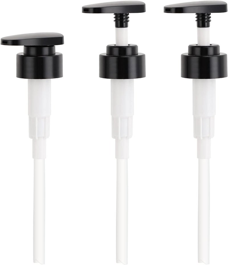 Segbeauty Lotion Dispenser Pump Head, Segbeauty 3 Pack Shampoo Shower Bottle Pump Replacement, Empty Refillable Bottle Tube Pump Top for Soap Conditioner Lotion Body Wash Bathroom Kitchen 