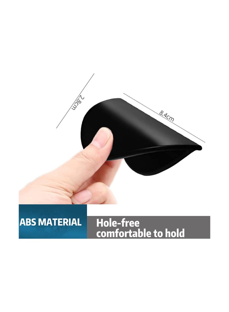 SOLARAE 4pcs Self Adhesive Handles - Balcony Door Handles - Cabinet Drawer Handles - Self Adhesive Plastic Handles - for Cabinets, Windows, Sliding Doors, Easy to Open Handles - Image 3