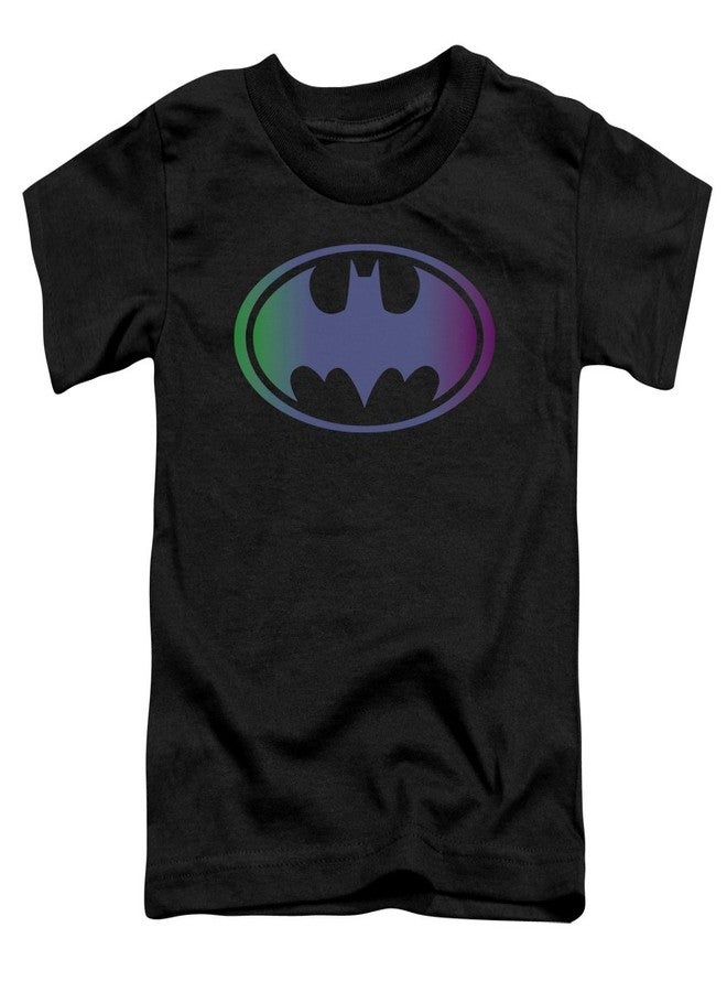 Trevco Batman Gradient Bat Logo Unisex Toddler T Shirt for Boys and Girls, Medium (3T) Black - Image 1