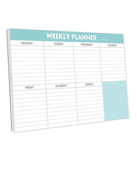 Weekly Planner TO DO List Notepad, Task Pad w/Daily Checklist, Priority Note Sections, Calendar Desk Notebook for Daily Schedule (A4 52 Page Sheets